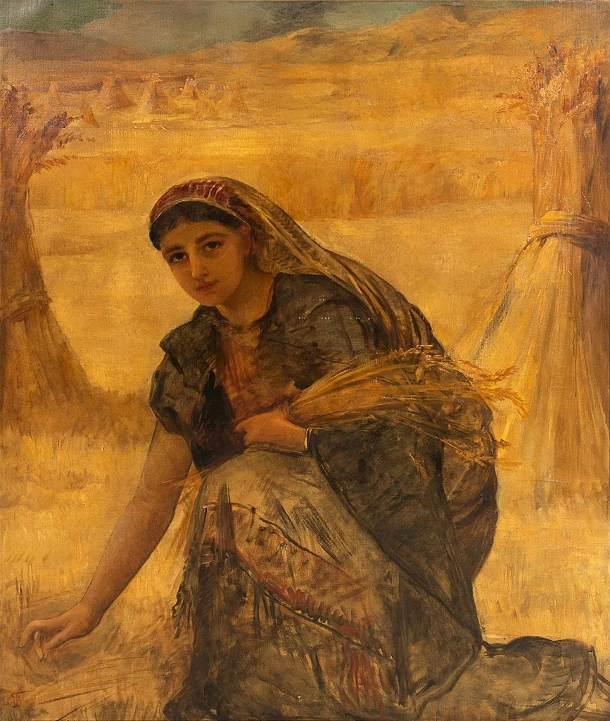 Studio per Ruth che raccoglie il grano